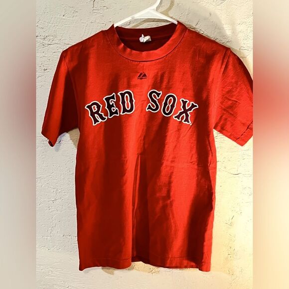RED SOX Youkilis vintage Tshirt size Medium EUC - Picture 1 of 9